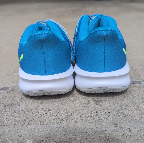 Nike Precision VII Easyon Blue and Neon Green Athletic Shoes Size 9 - Picture 3 of 4